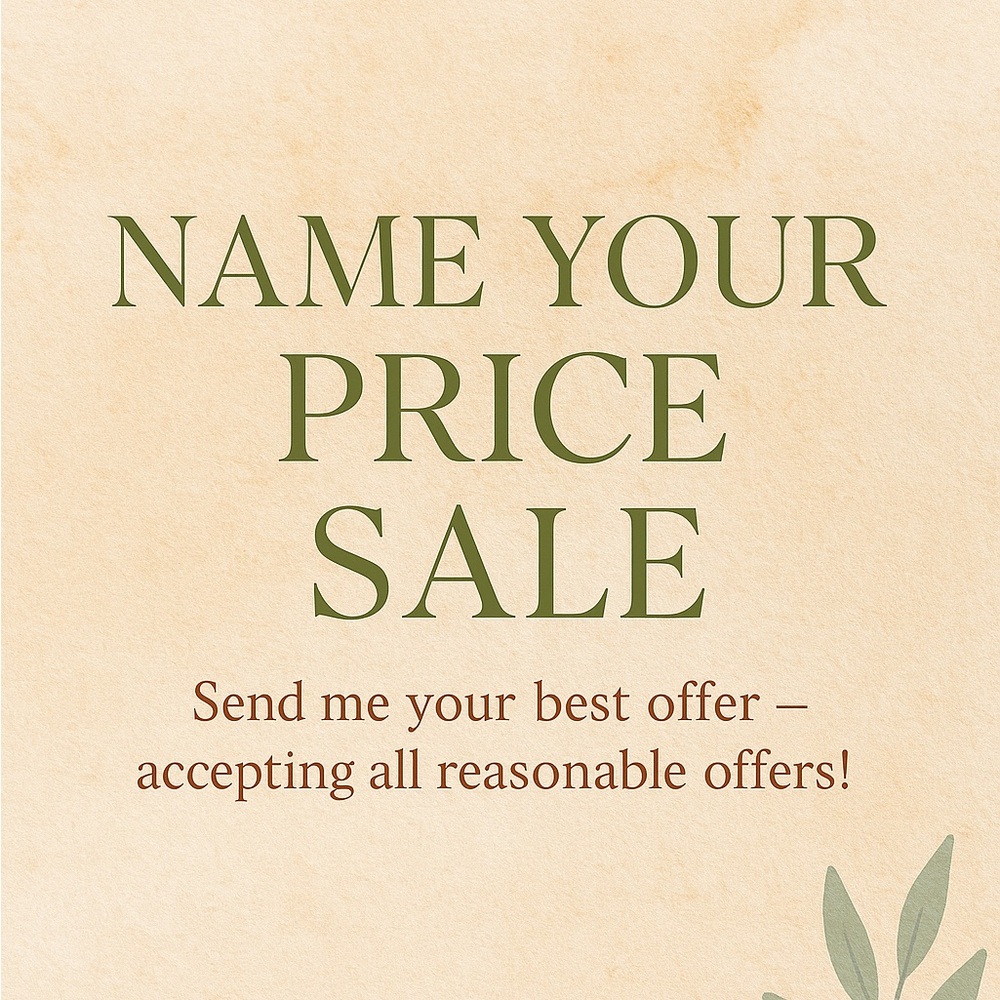 Name Your Price Sale Poster